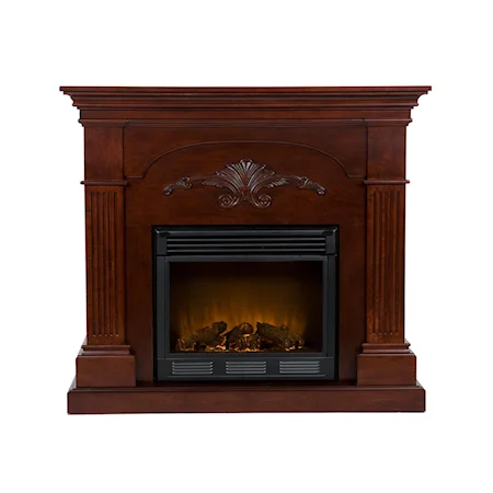 Sicilian Harvest Mahogany Electric Fireplace